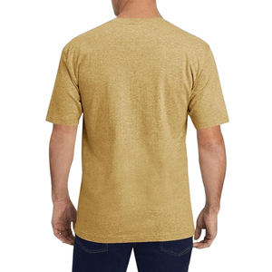 Camisetas Casuales de Verano para Hombre, Cuello Redondo, Manga Corta, Corte Regular, 100% Algodón Amarillo, 220 Gramos, Secado Rápido, Transpirables - Product Image 2