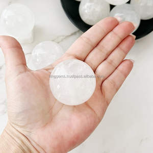 Sphère de cristal de quartz clair naturel poli, pierre précieuse de guérison, vente en gros - Product Image 2