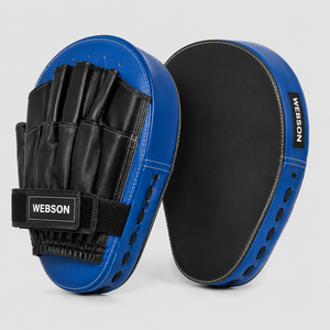 Webson Boxing <b>Focus</b> Mitts Leather Training Punching <b>Pad</b> Adjustable Wrist Strap Martial Arts Equipment Red Black White custom - Product Image 2