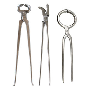 Kit de Cuidado de Pezuñas de Caballo de Acero Inoxidable Alemán Reutilizable de 3 Piezas, Alicates de 15 Pulgadas, Herramienta de Prueba para Herradores y Propietarios de Caballos - Product Image 1