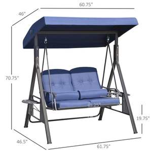 Outdoor Patio <b>Swing</b> <b>Chair</b> with 2 Seats Prohibited by for WalMart (Swiship Ship) - Product Image 4