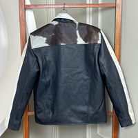 Nouvelle veste en cuir véritable pour femmes, col rabattu, fermeture éclair, veste en cuir de vache à poils, veste courte décontractée pour moto