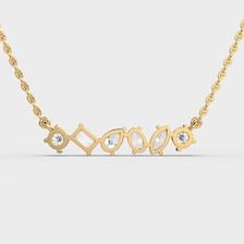กำไลข้อมือเพชรแล็บรูปทรงผสม 7 กะรัต E-F VVS VS ทอง 14k แบบคลัสเตอร์วีน - Product Image 5