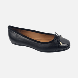 Escarpins formels pour femmes en cuir verni de vache et cuir Atanado de mouton, semelle extérieure en caoutchouc, bout fermé, talon moyen - Product Image 1