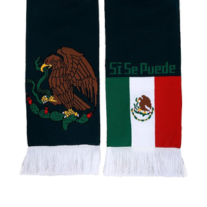Bufanda de la Selección Nacional de México, Diseño Deportivo Tejido Largo con Bandera y Texto para Aficionados al Fútbol, para Usar en Todas las Temporadas - Product Image 6