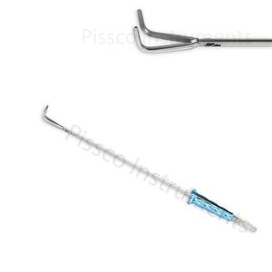 Ciseaux micros entièrement incurvés, tige de 5mm, 28cm, longueur de travail, poignée ronde en acier inoxydable, 40.5cm, Instruments de chirurgie cardiaque - Product Image 3