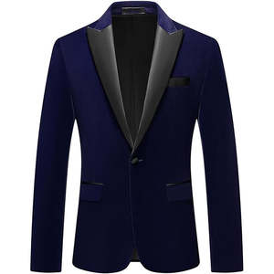 Blazer décontracté de haute qualité en tissus personnalisables pour homme, costume formel à simple boutonnage pour affaires et banquets - Product Image 3
