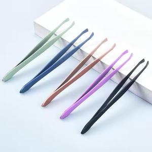 Pinzas Profesionales de Acero Inoxidable para Cejas, Punta Inclinada de Precisión, Herramienta de Belleza para Depilación - Product Image 1