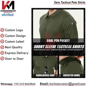 Camiseta de Polo Táctica Transpirable para Paintball con Marca Personalizada, Tejido con Control de Humedad, Proveedor Mayorista de Exportación - Product Image 3