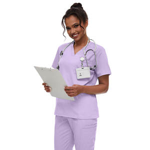 Uniformes Médicos Personalizados con Logotipo para Hospital, Conjuntos de Uniformes para Enfermeras, Pantalones Deportivos Elásticos para Mujer, Uniformes Elegantes Cherokee de Algodón Ecológico de Alta Calidad - Product Image 3