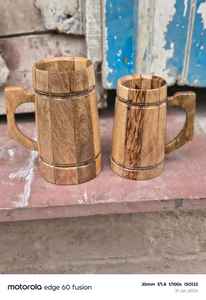 Eco-Friendly <b>Cute</b> Handmade Natural Wooden <b>Mugs</b> for Coffee Tea Beer Water-High Quality - Product Image 4
