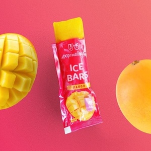 HALAL Pops Malaya Mango Puré fresco Barras de hielo Sabor agrio Secado Dulce Listo Stock Bolsitas empaquetadas Sin colorante Adultos Niños - Product Image 4