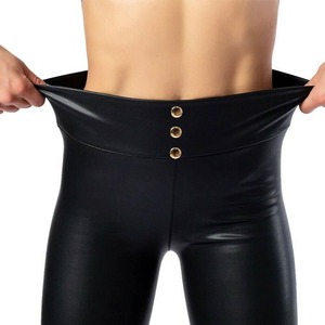 Pantalones de Cuero Genuino Transpirables para Mujer, Estilo Casual de Motociclista, Pantalones de Cuero para Mujer - Product Image 5