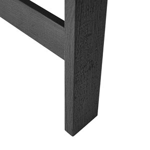 Tavolino Quadrato in Legno con Finitura Nera, Set da 2 per Soggiorno - Product Image 3