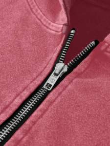 Sweat-shirts oversize délavés à l'acide pour hommes, à fermeture éclair, double capuche, style vintage, épaules tombantes, manches longues - Product Image 4