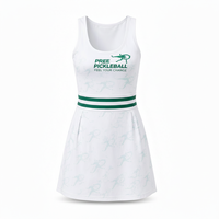 Ensemble de robe de pickleball d'été haut de gamme pour femmes, doux pour la peau, séchage rapide, respirant, taille élastique, col halter, court, OEM