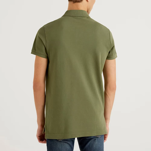 เสื้อโปโลผู้ชายใส่หน้าร้อน ระบายอากาศได้ดี MOQ ต่ำ 100% ผ้าฝ้าย แห้งเร็ว รับตัดเย็บเสื้อโปโลตามแบบ - Product Image 6