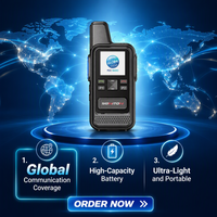 Radio bidirectionnelle haute capacité 8000KM longue portée, radio POC 4G, GPS, interphone portable pour une couverture de communication mondiale