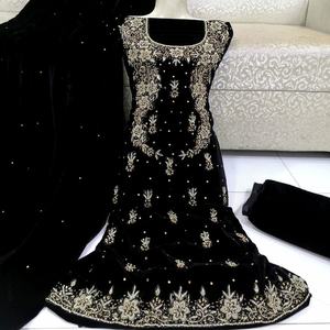 Ropa de India y paquistaní para mujer, traje étnico Punjabi con trabajo manual, Anarkali Salwar Kameez - Product Image 1