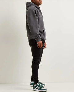 Sweat à capuche de luxe surdimensionné pour homme, personnalisé, de haute qualité, en molleton épais tricoté (polyester/coton) – Service OEM en gros - Product Image 2