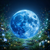 Autocollant réfléchissant Blue Moon, autocollant graphique fluorescent auto-adhésif pour toit de voiture, fenêtre, marquage automobile