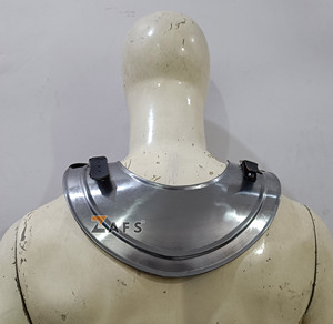 Armadura Medieval de Gorget y Pauldron de Acero Suave para Cuello y Hombros de Caballero, para Disfraces de Recreación Histórica - Product Image 2