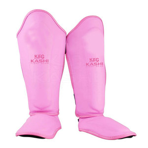Protège-tibias en cuir PU haute performance, coque extérieure robuste, fermeture auto-agrippante, léger, pour la boxe et l'entraînement actif - Product Image 1