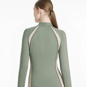 T-shirt de sport à col montant pour femme, coupe ajustée, manches longues, pour l'équitation, personnalisable, vêtements de sport actifs, vente chaude - Product Image 2