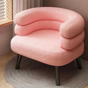 Sillón LuxeLamb Boucle, sofá individual moderno para áreas de recepción de lujo, sala de estar y dormitorio - Product Image 3