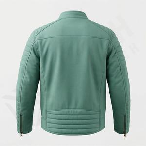 Chaqueta de Motociclista de Cuero Genuino para Hombre de la Mejor Calidad, Nueva Colección de Invierno, Chaquetas de Motocicleta con Protecciones Desmontables Personalizadas - Product Image 2