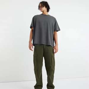 เสื้อยืดโอเวอร์ไซส์ลายกราฟิกพิมพ์ดิจิทัลแบบดรอปโชว์เดอร์ สั่งทำเสื้อยืดพิมพ์ลายตามแบบของสหรัฐอเมริกา เสื้อยืดฟิตเต็ดสำหรับผู้ชาย เสื้อยืดพิมพ์ลายด้วยเทคนิค DTG - Product Image 2