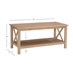 Edmiston Driftwood tavolino con mensola Design moderno per l'arredamento della casa - Product Image 6