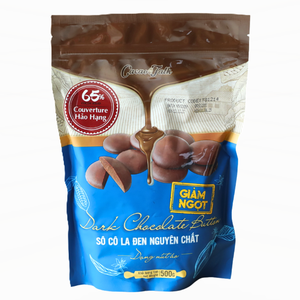 Bulk Sale Massive Bakery Biscuits Cookie High Quality Pure Chocolate HALAL OEM/ODM Real Dark 65% Cocoa Button 1KG 10KG Hot Price - Product Image 1