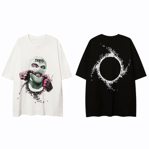 เสื้อยืดพิมพ์ลายกราฟิกขนาดใหญ่รุ่นล่าสุดปี 2026 เสื้อผ้าสตรีทแวร์ผู้ชาย คอตตอน คอกลม แขนสั้น แฟชั่นลำลอง เสื้อยืดสั่งทำพิเศษ - Product Image 4