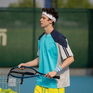 Alta calidad 100% poliéster secado rápido UPF50 + cuarto de cremallera al aire libre activo Tops Casual Outing Jogging Jersey senderismo camisas para hombres - Product Image 3