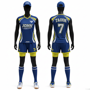 Uniforme de handball pour femmes, 150 GSM, polyester interlock de qualité supérieure, respirant, séchage rapide, noir avec panneau jaune fluo, uniforme de handball personnalisé - Product Image 5