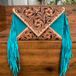 Designer de luxe usiné à la main en cuir suédé enveloppe bandoulière épaule femmes sacs grande capacité en cuir de vachette pochette sac à main - Product Image 3