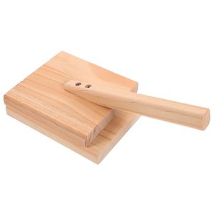Prensa cuadrada de madera para hacer dumplings, herramienta rápida para hacer, rellenar, plegar y sellar dumplings caseros. - Product Image 2