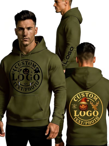 Customizable Logo Hoodies Sweatshirts Men Women Stylish Cool Comfortable Oversized Fleece Eco-Friendly Long Sleeves Pullover - Product Image 2