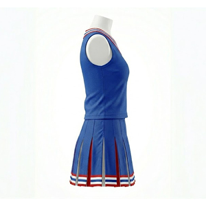 Cheerleading Uniform Customized Polyester Spandex New Design Wholesale High Quality Adult Sleeveless Girls Skirt Style 240g - Product Image 5