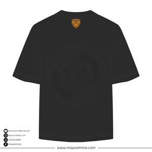 OEM Custom <b>Mens</b> Oversized Streetwear Graphic T Shirt <b>Black</b> Cotton Abstract Gradient Letter Print Casual Custom Shirt - Product Image 6