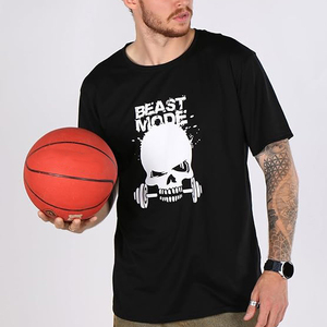 Red Tonal Tie Dye Longline Curved Hem Mens T <b>Shirt</b> Short Sleeve Crew Neck Cotton Casual Wholesale - Product Image 6