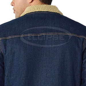 Fabricant pakistanais de manteaux en jean d'hiver pour hommes grandes tailles avec fermeture à boutons, style décontracté, imperméable et coupe-vent, 100% coton - Product Image 6