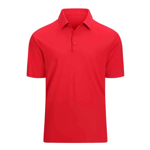 Polo homme en coton et polyester de haute qualité avec logo personnalisé, polos de golf, vêtements de sport tendance, t-shirt à col pour homme - Product Image 1