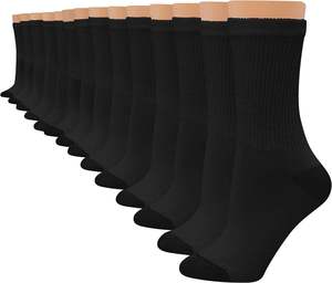 <b>Men</b> Winter Spandex/Polyester Crew <b>Socks</b> Quick Dry Breathable Cute Everyday Wear Standard Solid Color - Product Image 4