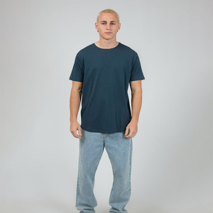 เสื้อยืดแขนสั้นผู้ชายสไตล์ลำลองสำหรับฤดูร้อน ผ้าถักระบายอากาศได้ดี ทรงหลวม ใส่สบาย แบบยูนิเซ็กส์ สตรีทแวร์ สไตล์สตรีท - Product Image 2