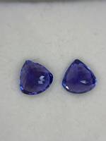 Tanzanite bleue naturelle de qualité AAA+ 8 mm, taille cœur, 4,31 ct, pureté loupe, pierre précieuse facettée, jeu de couleurs, origine TZ, sans trou, pour bijoux