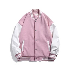 Veste universitaire de baseball unisexe de haute qualité, broderie chenille, polaire, style Letterman, col montant, respirante, réversible, hiver - Product Image 5