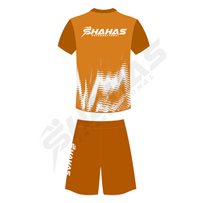 Ensemble de maillots de football personnalisés OEM à col en V, manches courtes, séchage rapide, en polyester, uniformes de football à imprimé dégradé, coupe athlétique, kits de football - Product Image 3