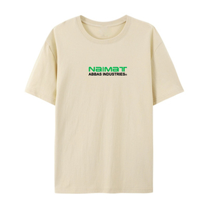 เสื้อยืดแขนสั้นผู้ชาย ทรงปกติ คอกลม ผ้าคอตตอนเจอร์ซีย์ พิมพ์ลายตัวอักษร สไตล์ลำลอง - Product Image 3